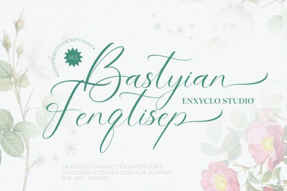 Bastyian Fenqtisep: A Modern Handwritten Script Display Font for Creative Makers