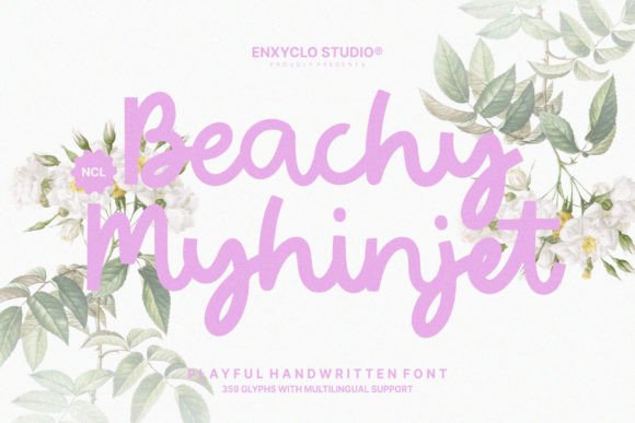 Beachy Myhinjet: The Playful Handwritten Font for Editorial Design