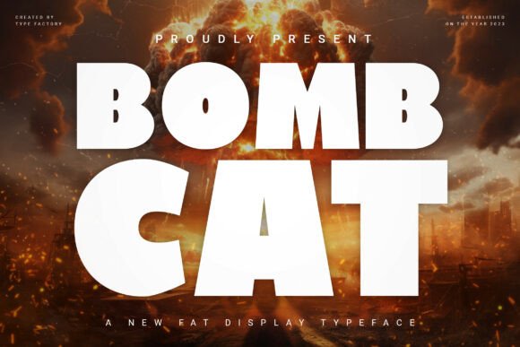 Bombcat Display Typeface: Bold Impact for Digital Campaigns