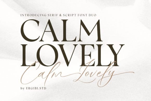 Calm Lovely Typeface: Elevate Brand Visuals with Modern Typography