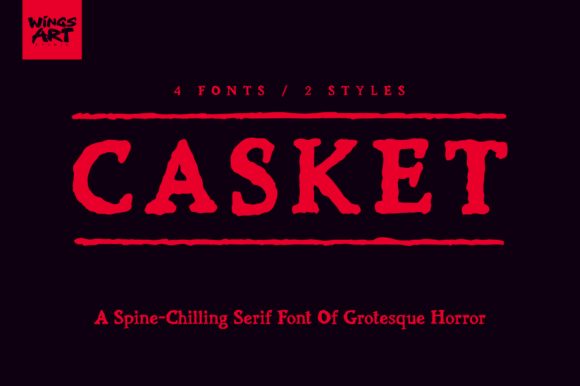 Casket: The Textured Serif Typeface for Gothic Web Design