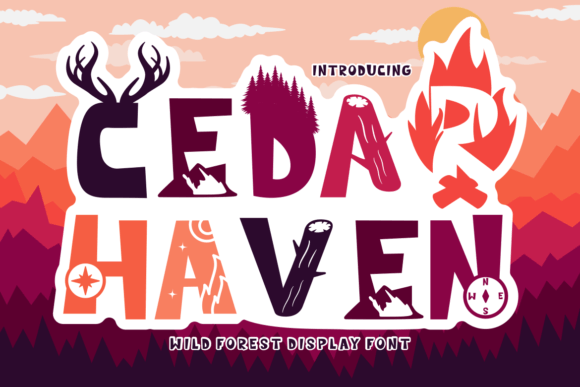 Cedar Heaven Display Typeface for Digital Branding