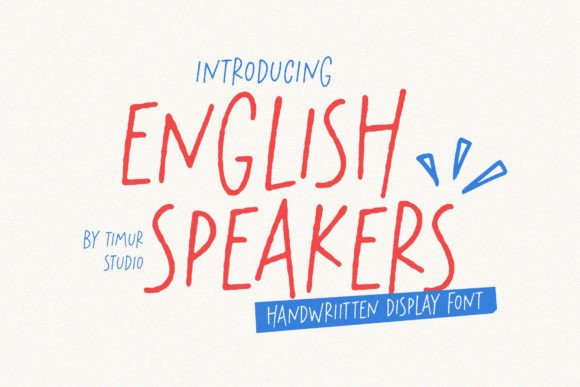 English Speakers: A Bold Script Handwritten Font for Brand Identity