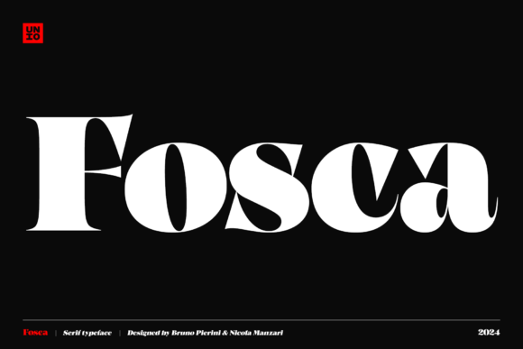 Fosca Bold Baroque Serif Typeface for High-Impact Digital Marketing