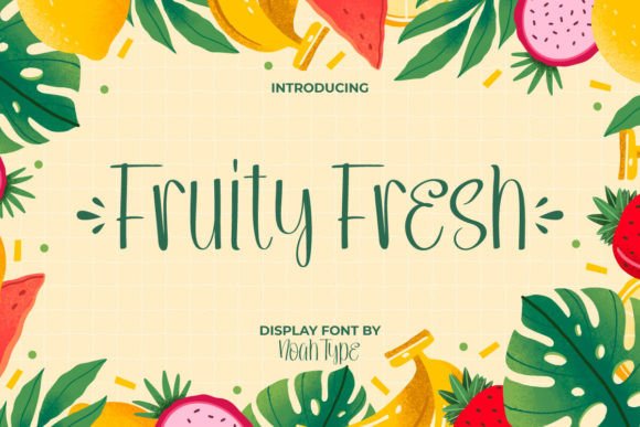 Fruity Fresh Font: Playful Script for Handmade Products