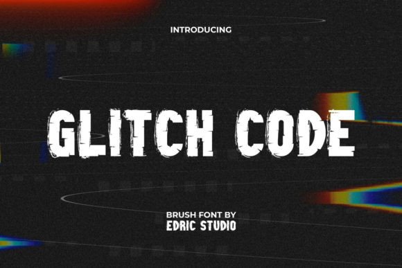 Glitch Code Typeface for Bold Handmade Branding