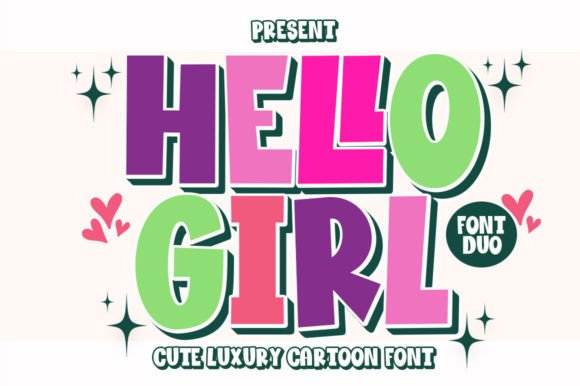 Hello Girl Typeface: A Cheerful Display Font for Digital Branding