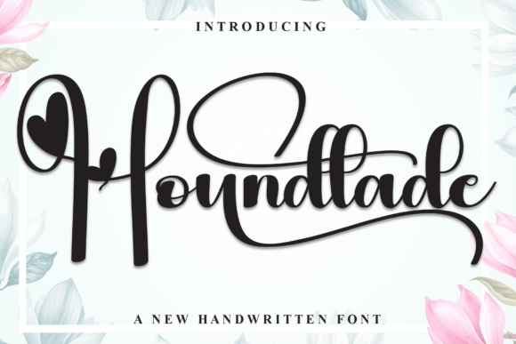 Houndtade: A Charming Handwritten Display Font for Editorial Design