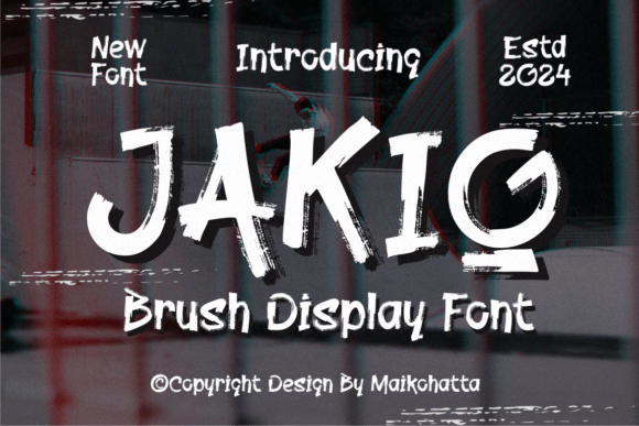 Jakio Brush Display Typeface for High-Impact Campaigns