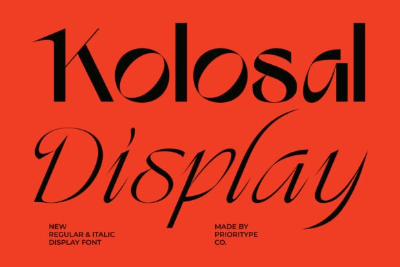 Kolosal Display: The Bold Serif Typeface for Standout Branding