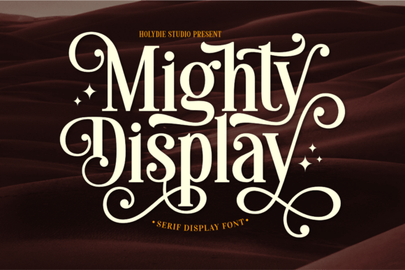 Mighty Display: A Bold Serif Typeface for Handmade Branding