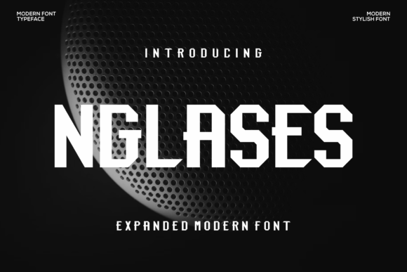 Nglases Display Typeface for Bold Web Branding