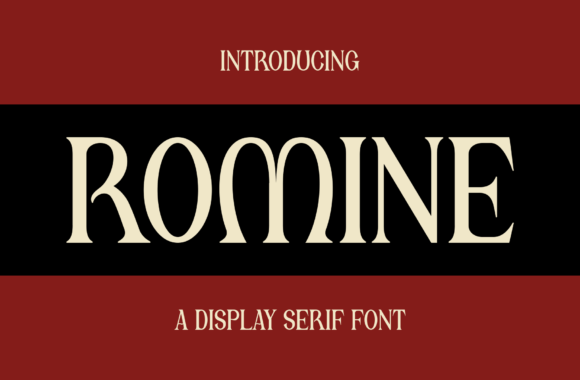 Romine: The Elegant Serif Typeface for Handmade Branding