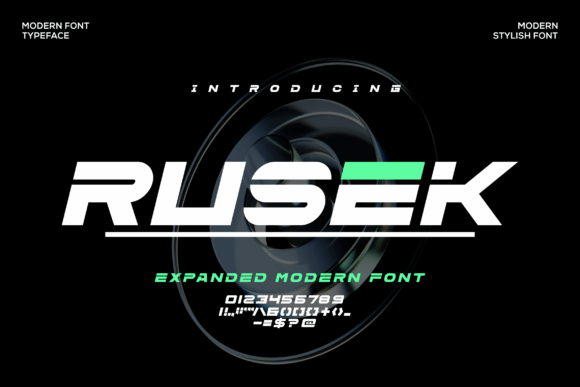 Rusek: A Modern Sans Serif Typeface for Bold Editorial Branding