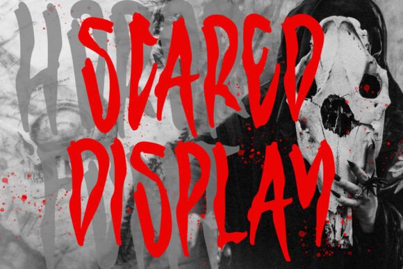 Scared Display: A Horror-Inspired Font for Edgy Brand Identity
