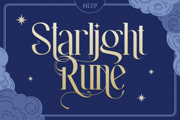Starlight Rune: A Mesmerizing Serif Font for Enchanted Craft Designs