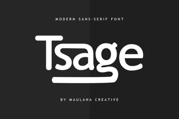Tsage Display Font for Bold Branding and Handmade Labels