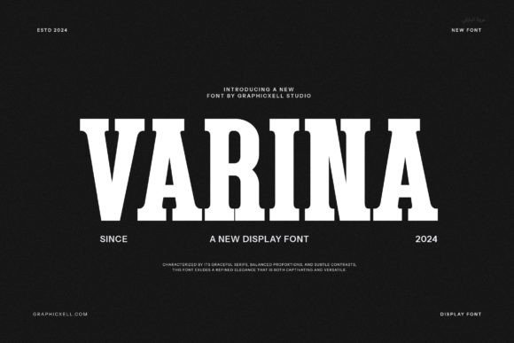 Varina Typeface: A Bold Serif for Standout Branding