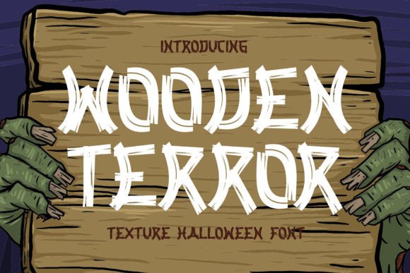 Wooden Terror: The Unnerving Display Font for Seasonal Crafts